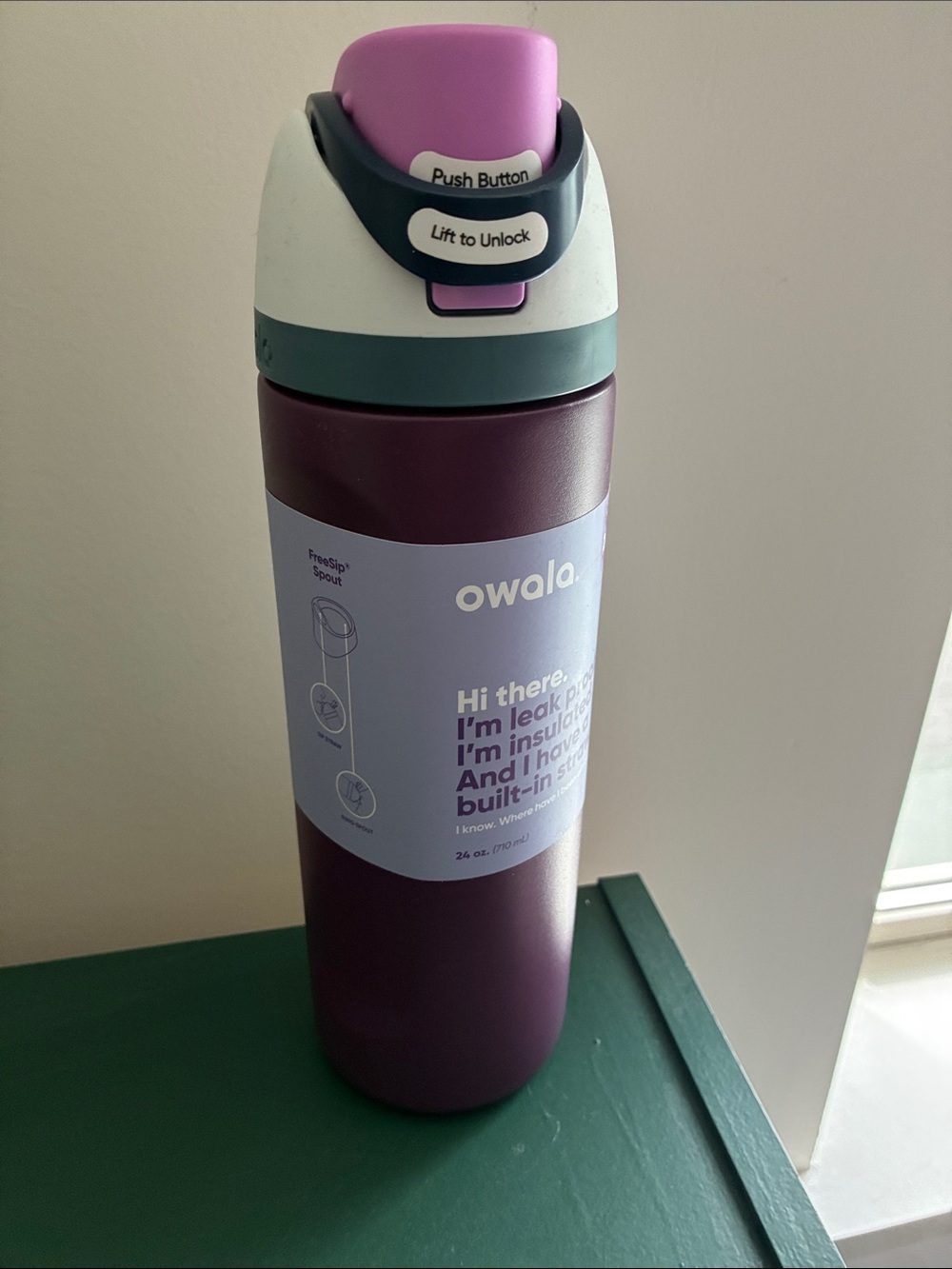 Owala Insulated 24oz Water Bottle Purple